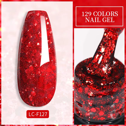 129 Colors 7ML Nail Gel Polish Nail Supplies Vernis Semi Permanent Nail Art Manicure Soak off LED UV Gel Nail Varnishes