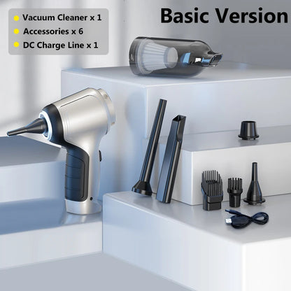 95000Pa Car Wireless Vacuum Cleaner Wet Dry Vacuum Cleaner Cordless Handheld Auto Vacuum Home & Dual Use Mini Vacuum Cleaner
